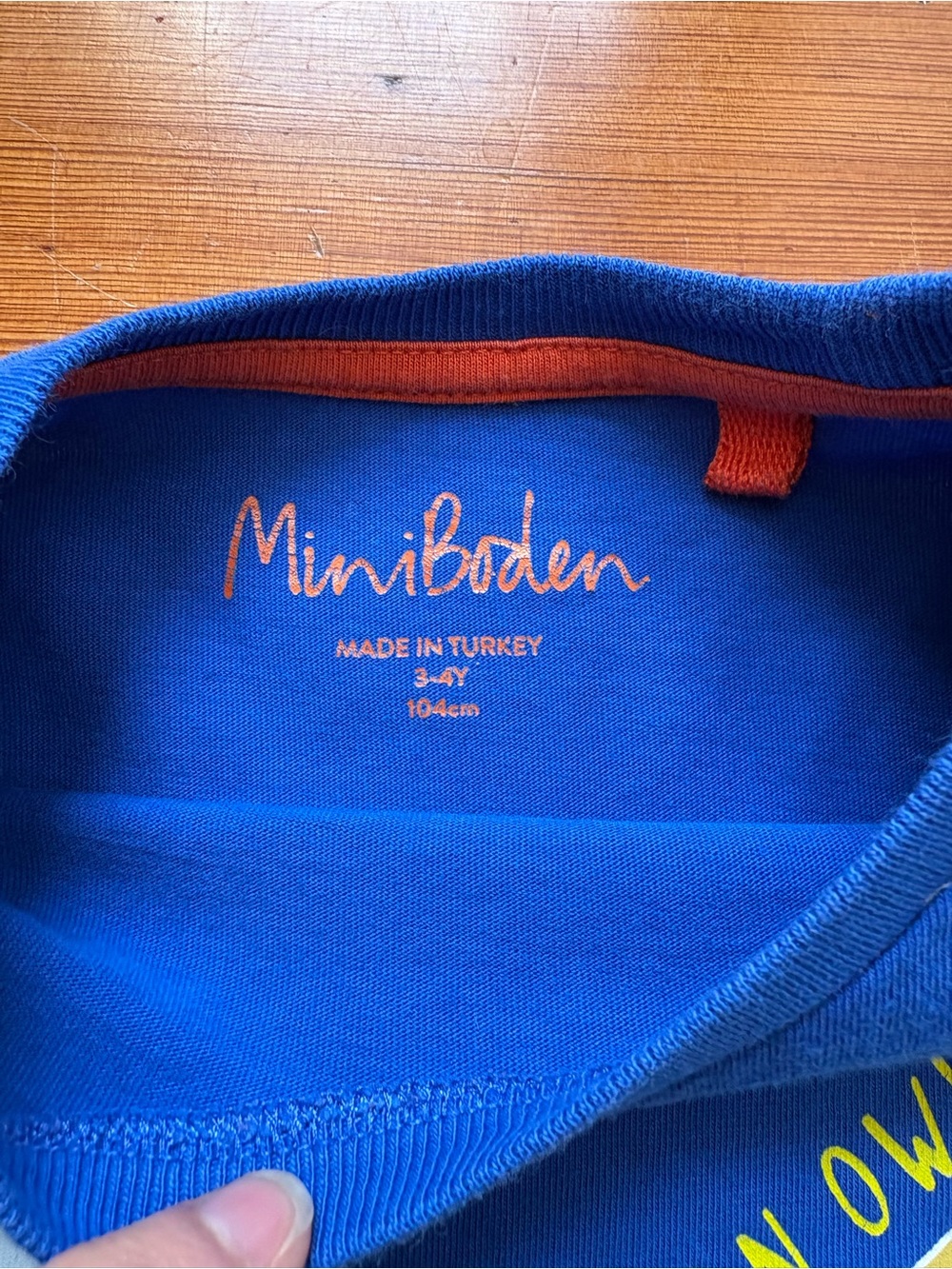 Mini Boden | Royal Blue Owl Education Graphic Top | Long-Sleeve Tee | 3-4 - Picture 5 of 7